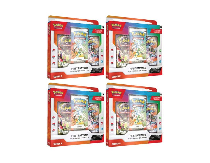 Mega Evolution - First Partner Illustration Collection Series 2 4x Lot 2026 Pokémon