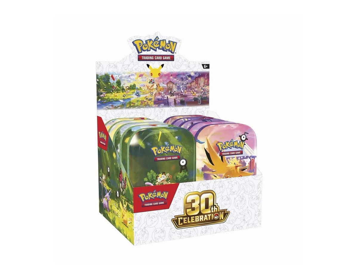 30th Celebration Mini Tin Display (10 Tins) - Pre order