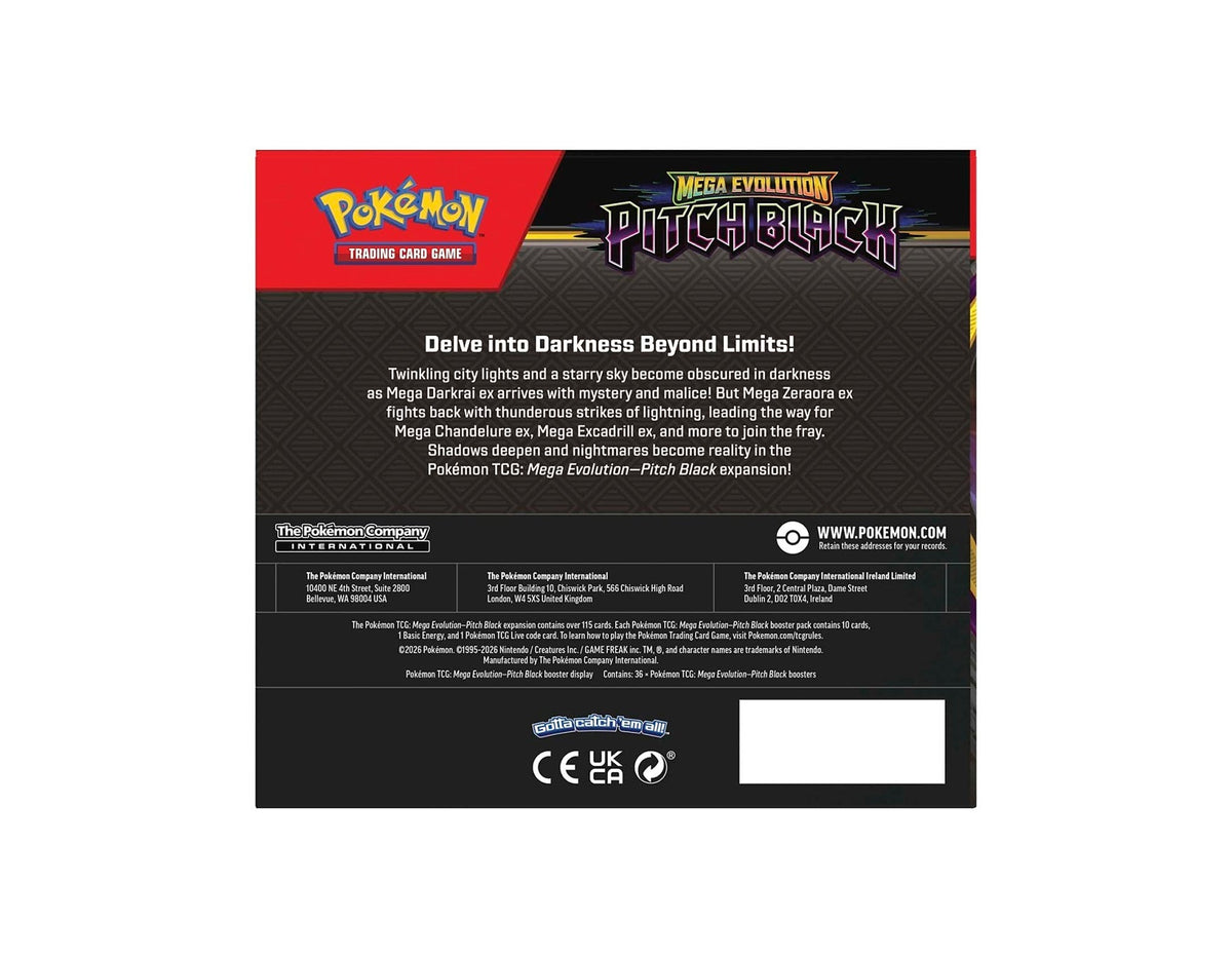 Mega Evolution - Pitch Black Booster Display Box (36 Packs)
